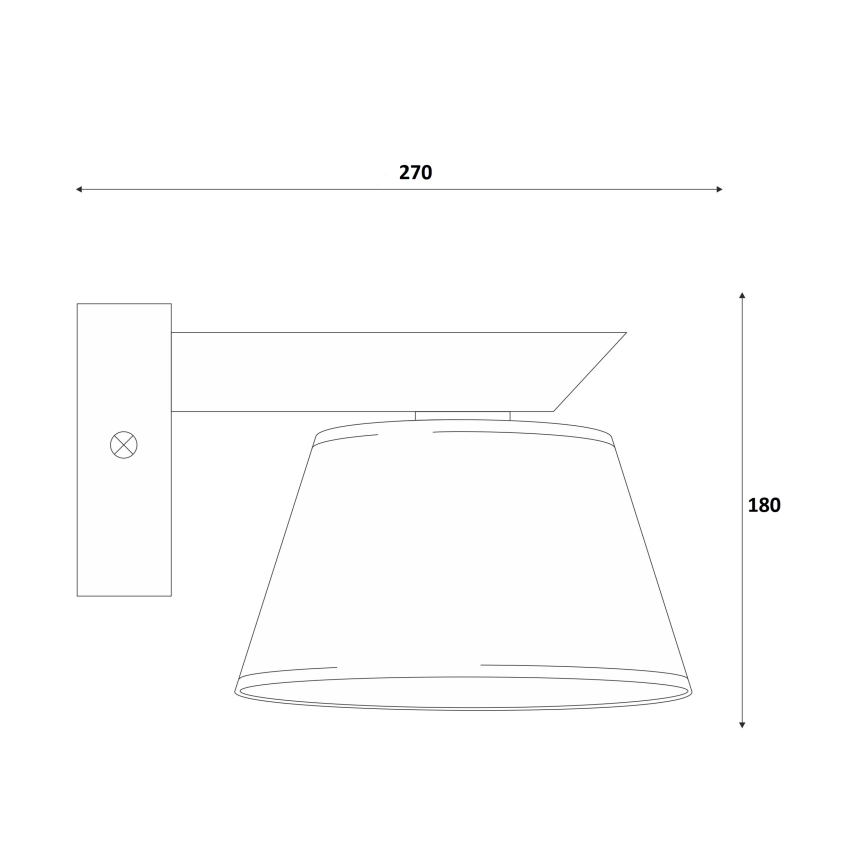 Væglampe ANTONIO 1xE14/40W/230V bøg