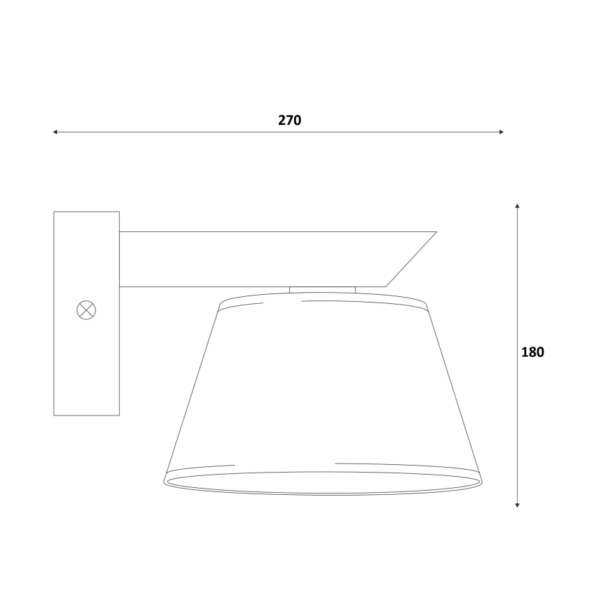 Væglampe ANTONIO 1xE14/40W/230V bøg