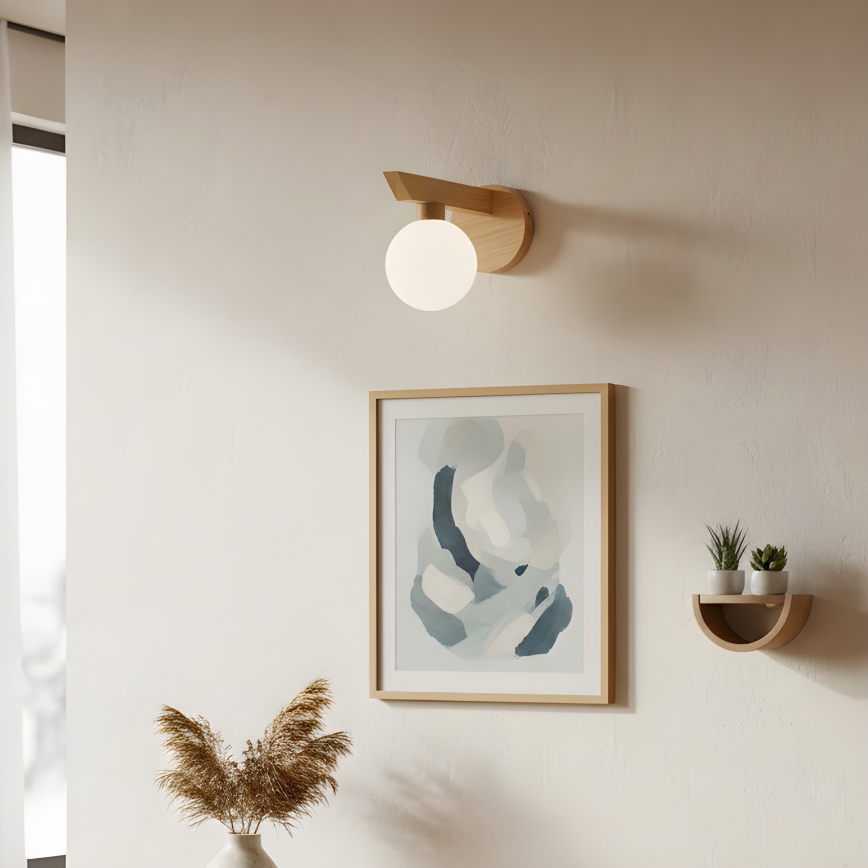 Væglampe ANTONIO 1xG9/5W/230V eg/hvid