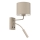 Væglampe ARDEN 1xE27/15W/230V + 1xG9/8W beige