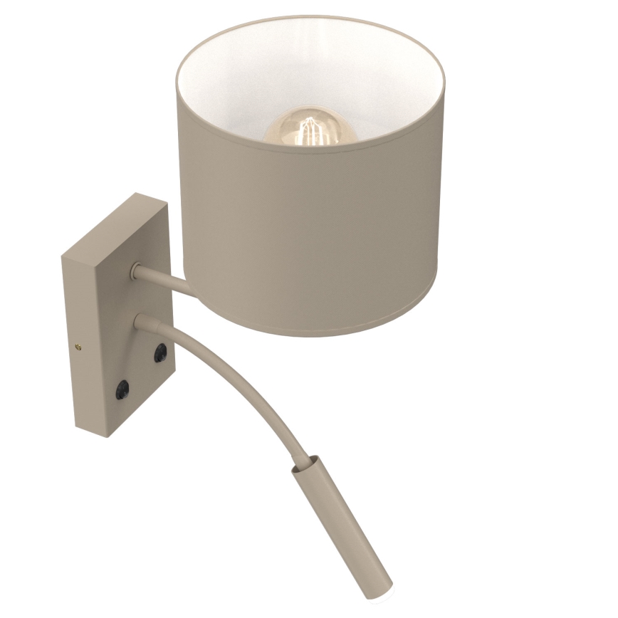 Væglampe ARDEN 1xE27/15W/230V + 1xG9/8W beige