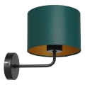 Væglampe ARDEN 1xE27/60W/230V grøn/guldfarvet