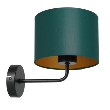 Væglampe ARDEN 1xE27/60W/230V grøn/gylden