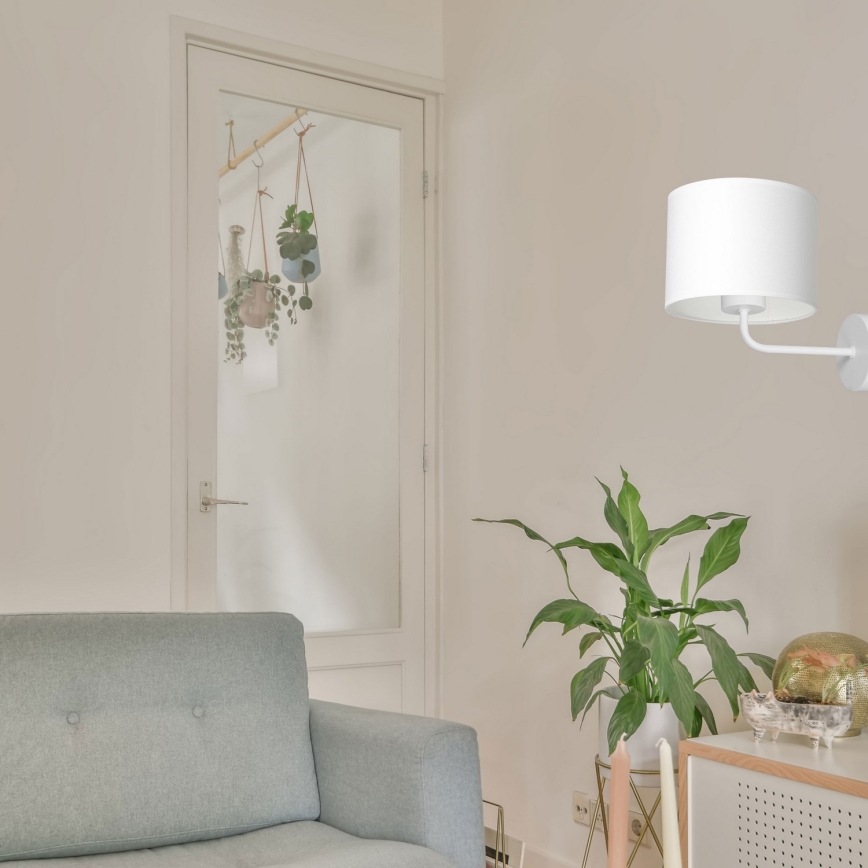 Væglampe ARDEN 1xE27/60W/230V hvid