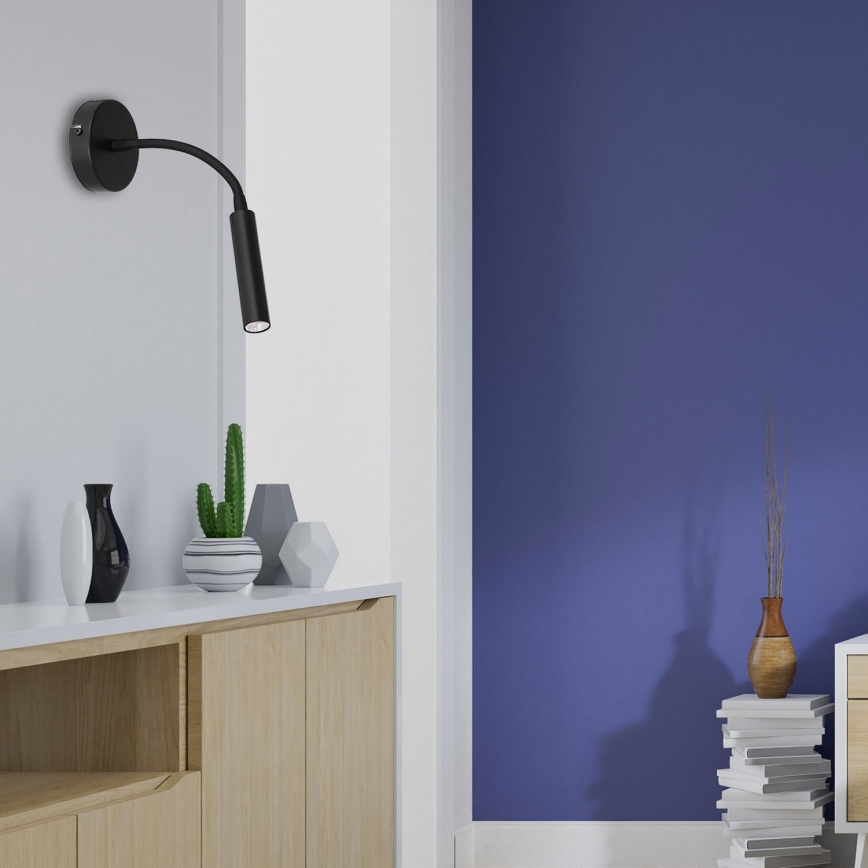 Væglampe ARDEN 1xG9/8W/230V sort