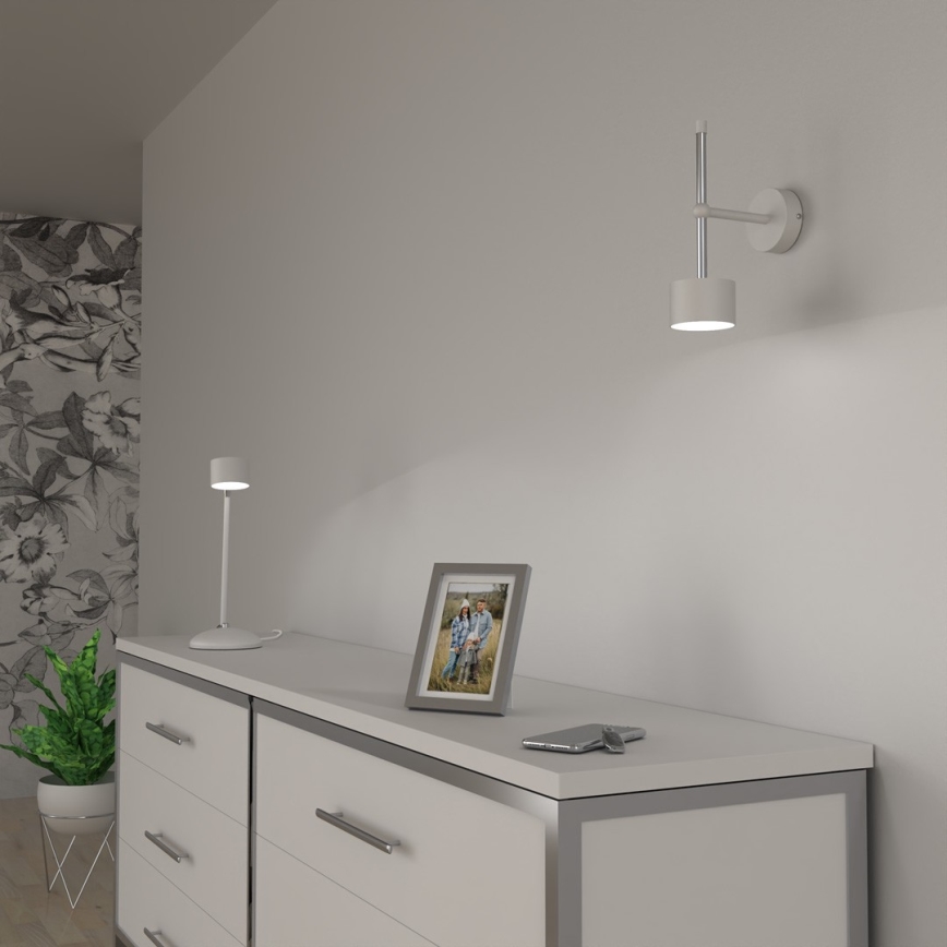 Væglampe ARENA 1xGX53/11W/230V hvid/skinnende krom
