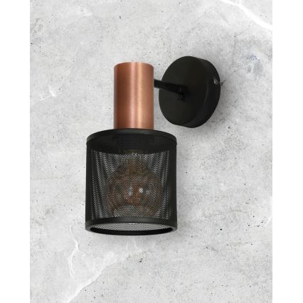 Væglampe ARES BLACK 1xE27/60W/230V