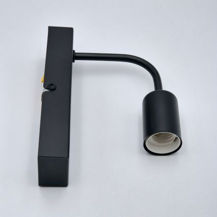 Væglampe ASTRID 1xE27/60W/230V mat sort