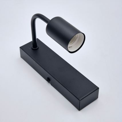 Væglampe ASTRID 1xE27/60W/230V mat sort