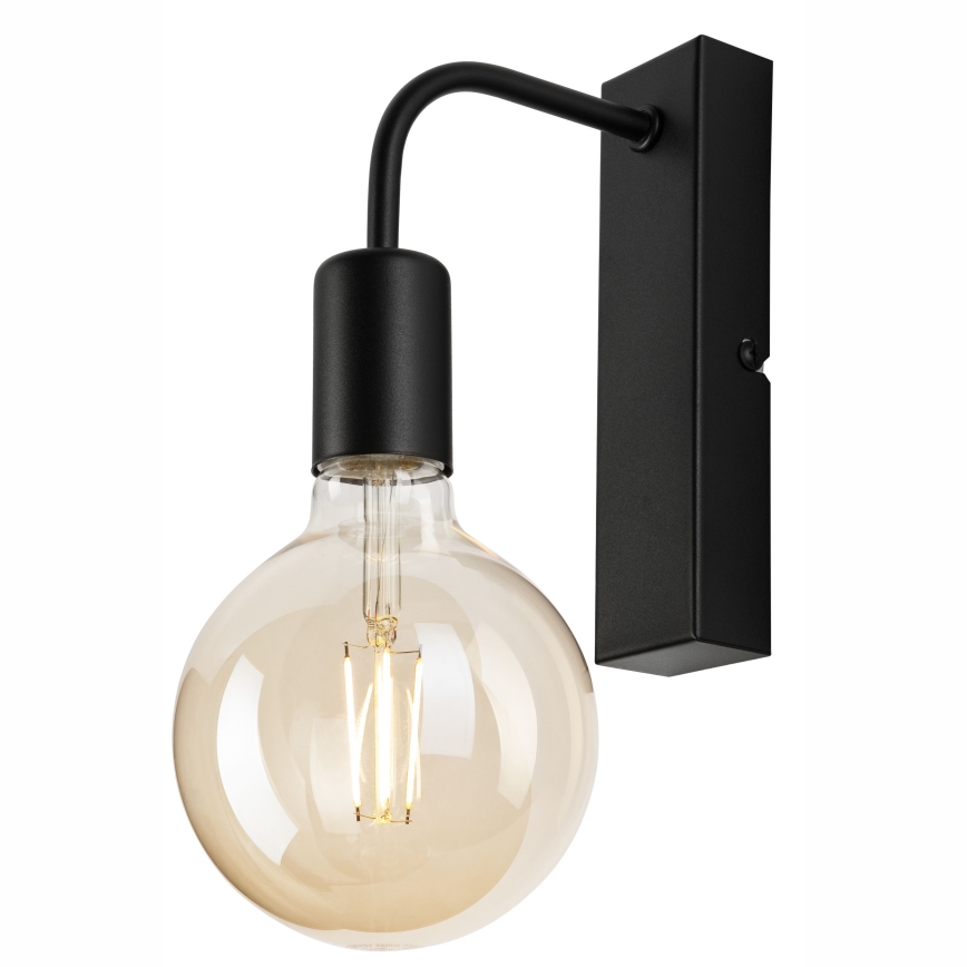 Væglampe ASTRID 1xE27/60W/230V mat sort