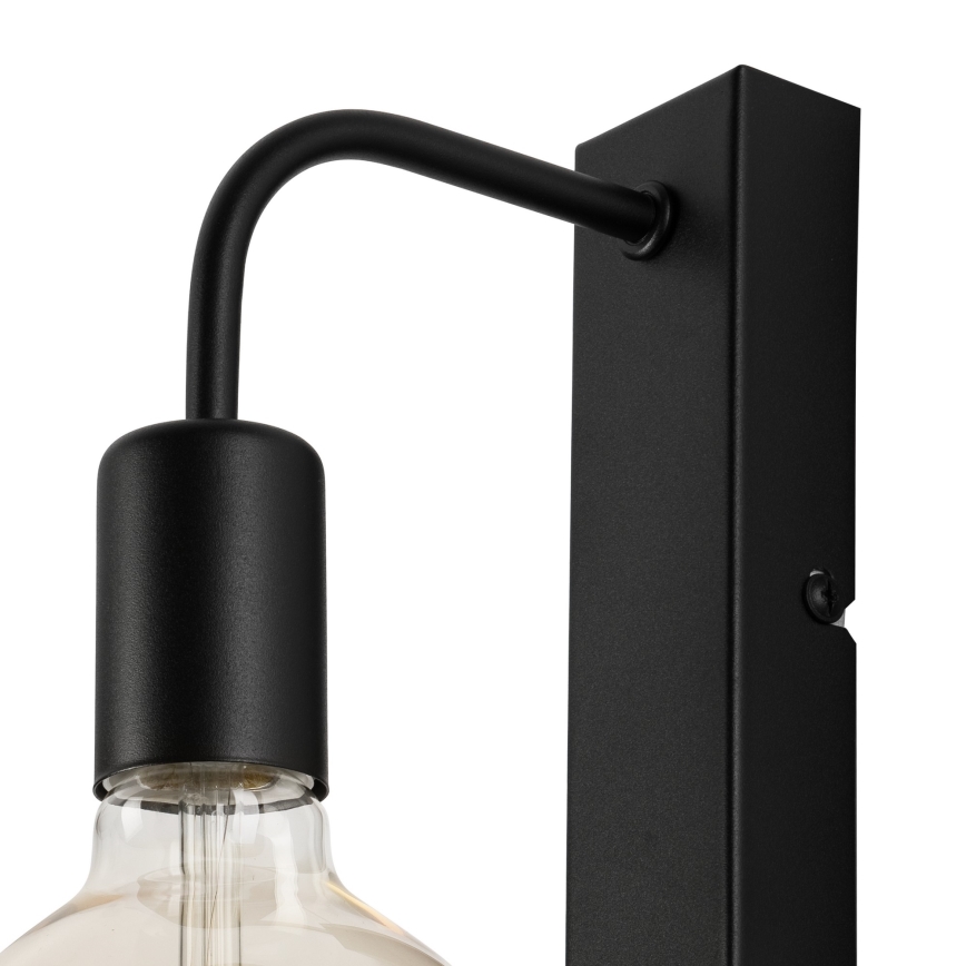 Væglampe ASTRID 1xE27/60W/230V mat sort