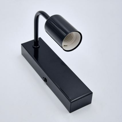 Væglampe ASTRID 1xE27/60W/230V skinnende sort