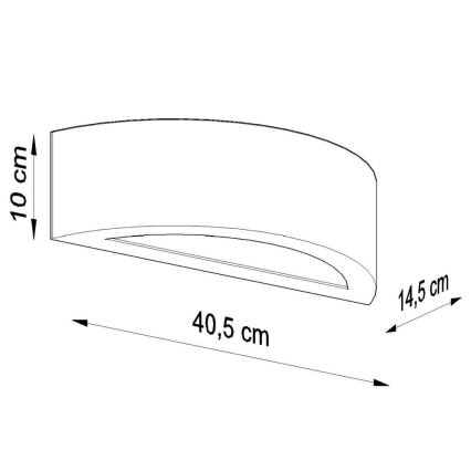 Væglampe ATENA 1xE27/60W/230V sort