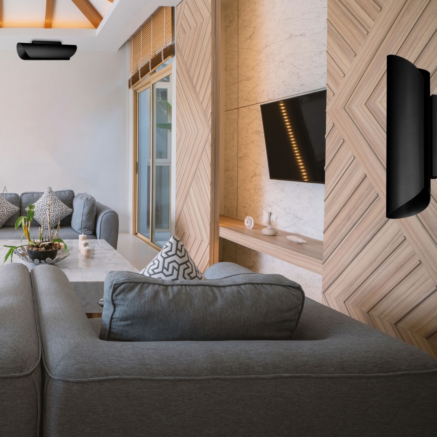 Væglampe BARBOS 2xG9/8W/230V sort