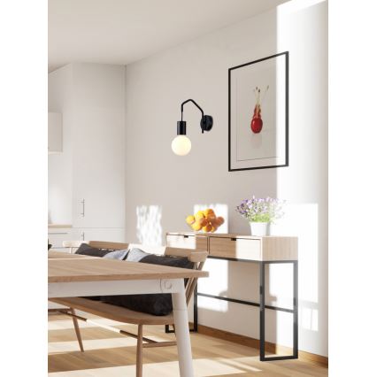 Væglampe BASSO 1xE27/40W/230V sort