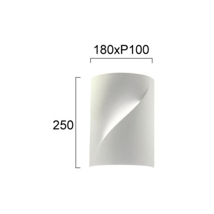 Væglampe BLANC 2xE14/10W/230V hvid