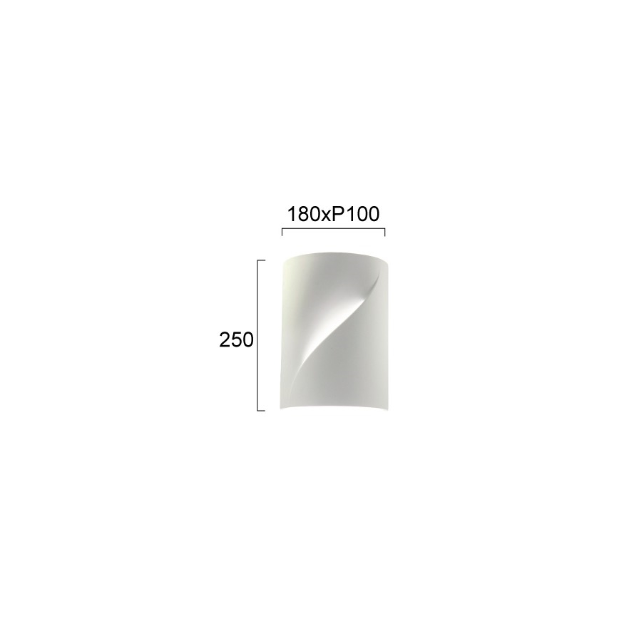 Væglampe BLANC 2xE14/10W/230V hvid