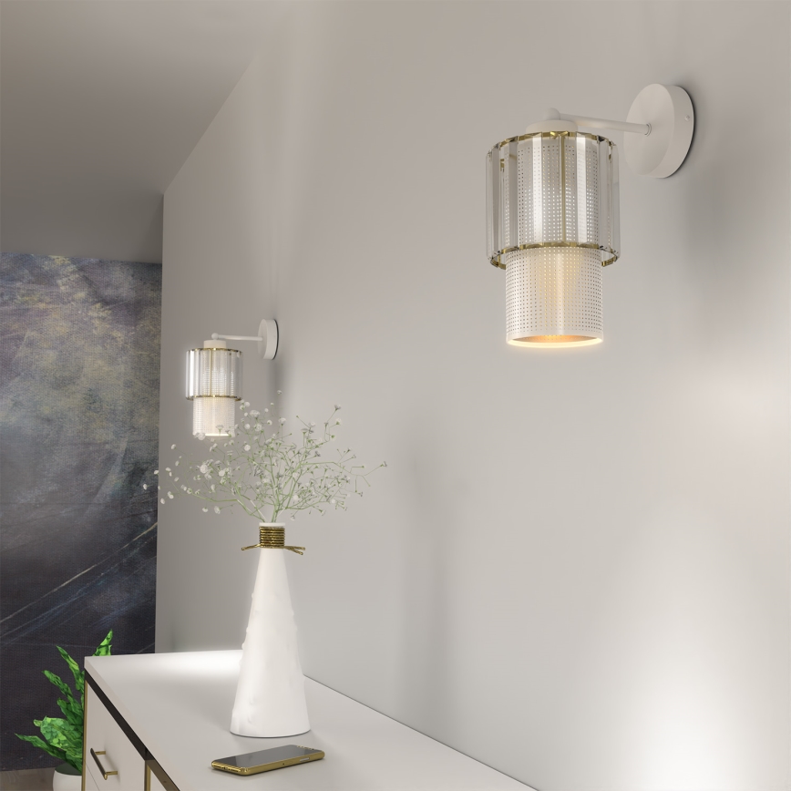Væglampe BLANCO 1xE27/60W/230V hvid
