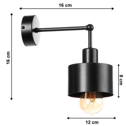 Væglampe BODO 1xE27/60W/230V