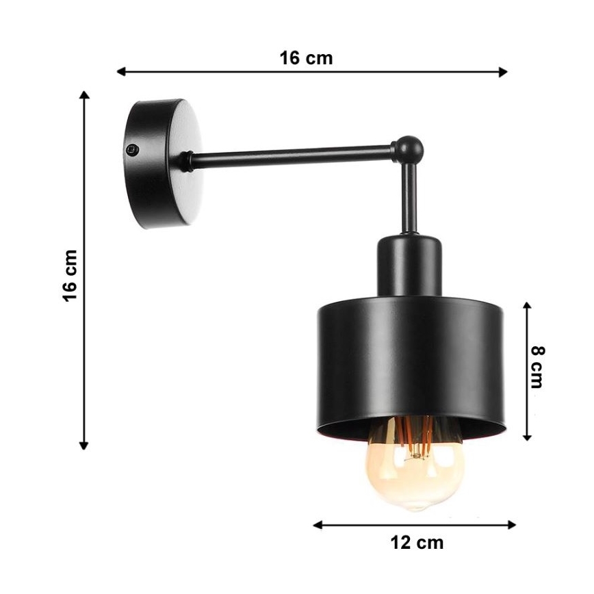 Væglampe BODO 1xE27/60W/230V