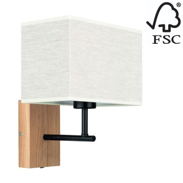 Væglampe BOHO 1xE27/25W/230V eg – FSC certificeret