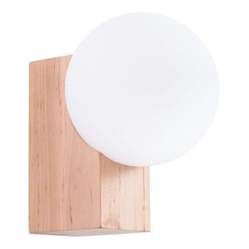 Væglampe BULBO 1xG9/8W/230V bøg/hvid