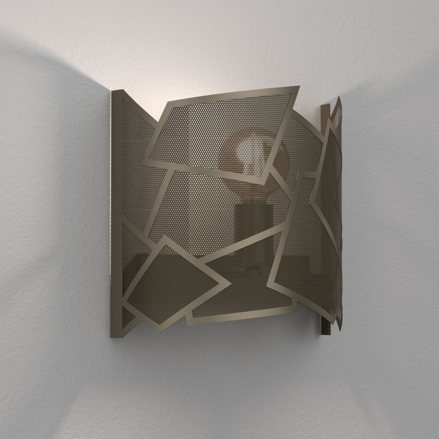 Væglampe CAMO 1xE27/15W/230V guldfarvet