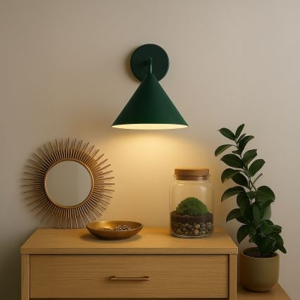 Væglampe CAPITAL 1xGX53/15W/230V grøn