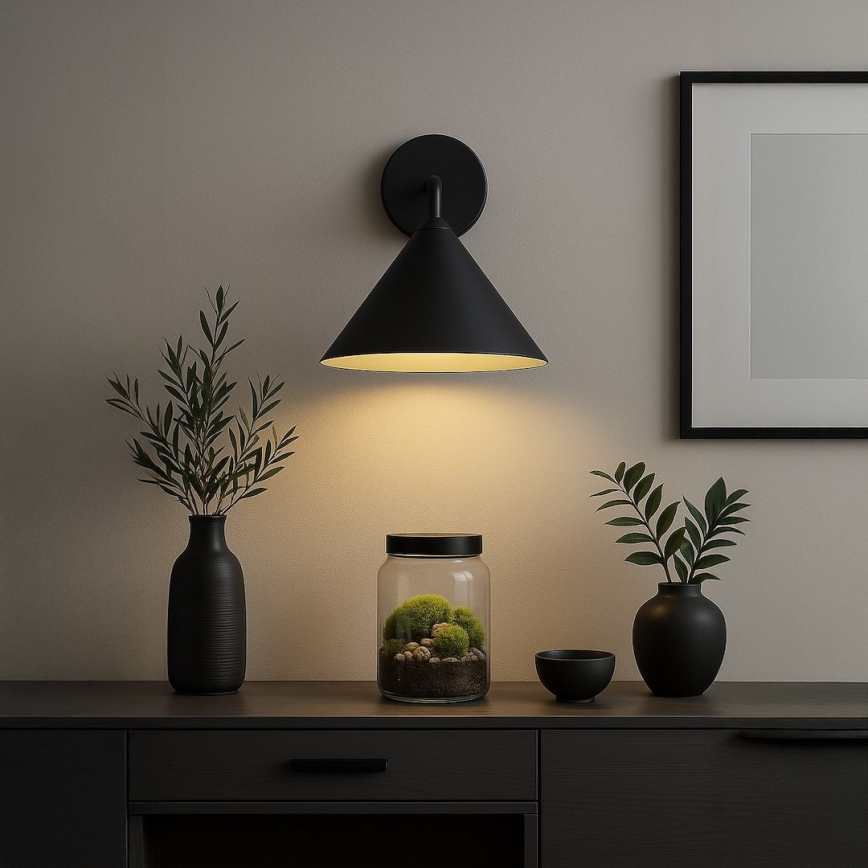 Væglampe CAPITAL 1xGX53/15W/230V sort