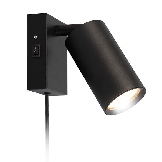 Væglampe CELE 1xGU10/30W/230V sort