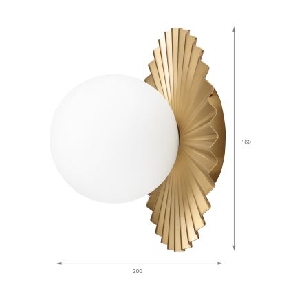 Væglampe CHITA 1xG9/5W/230V guld