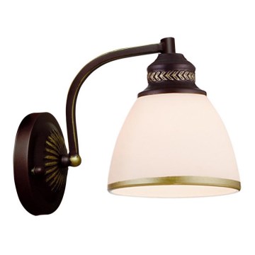 Væglampe CLAIR 1xE27/40W/230V brun/guld