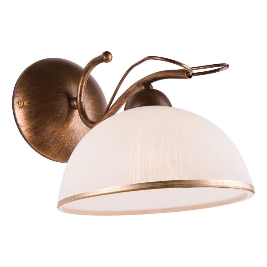 Væglampe COBRA 1xE27/60W/230V bronze/patina