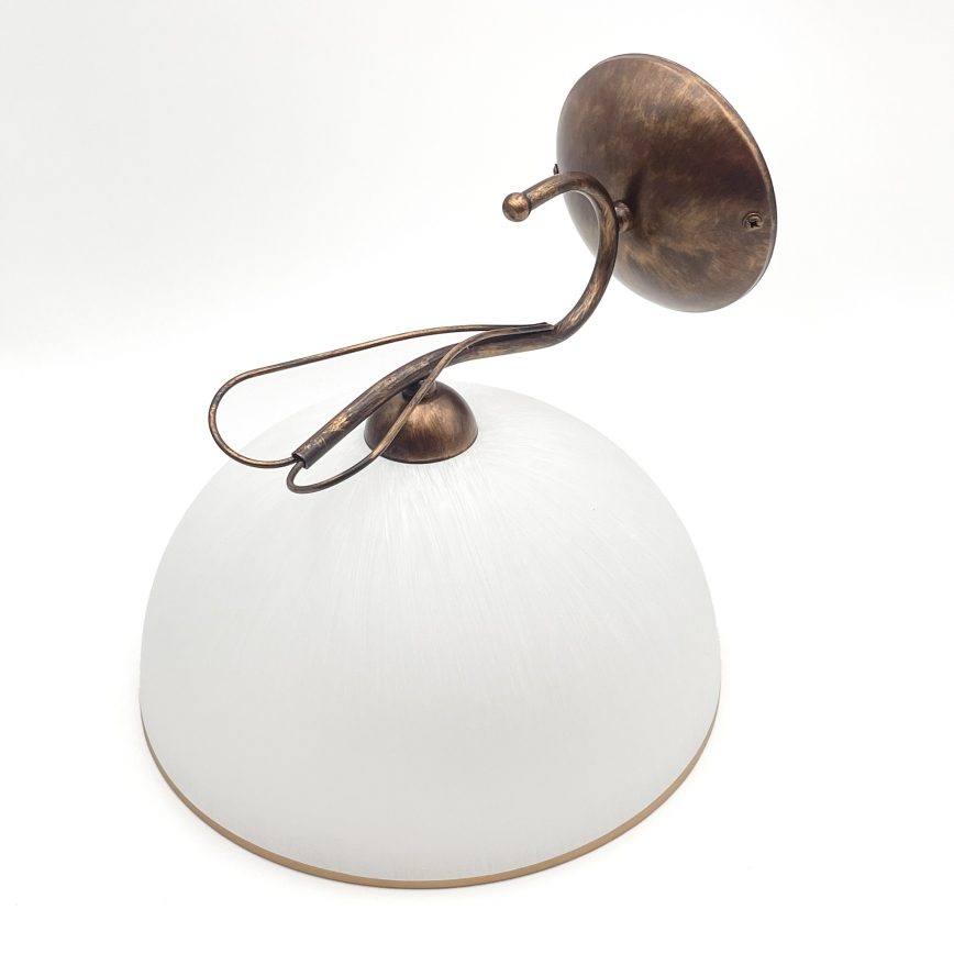 Væglampe COBRA 1xE27/60W/230V bronze/patina