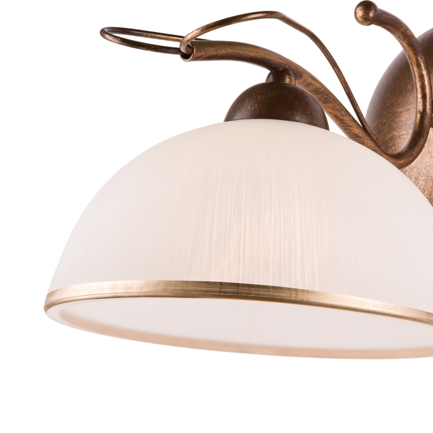 Væglampe COBRA 1xE27/60W/230V bronze/patina