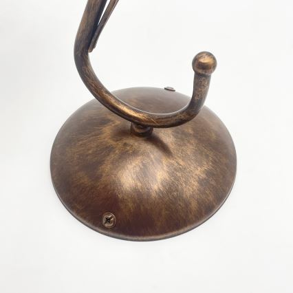 Væglampe COBRA 1xE27/60W/230V bronze/patina