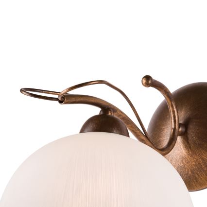 Væglampe COBRA 1xE27/60W/230V bronze/patina