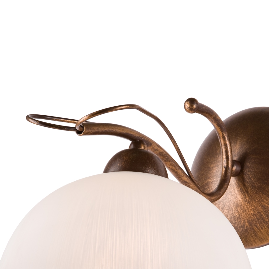 Væglampe COBRA 1xE27/60W/230V bronze/patina