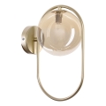 Væglampe CORDEL 1xG9/28W/230V messing/røget beige