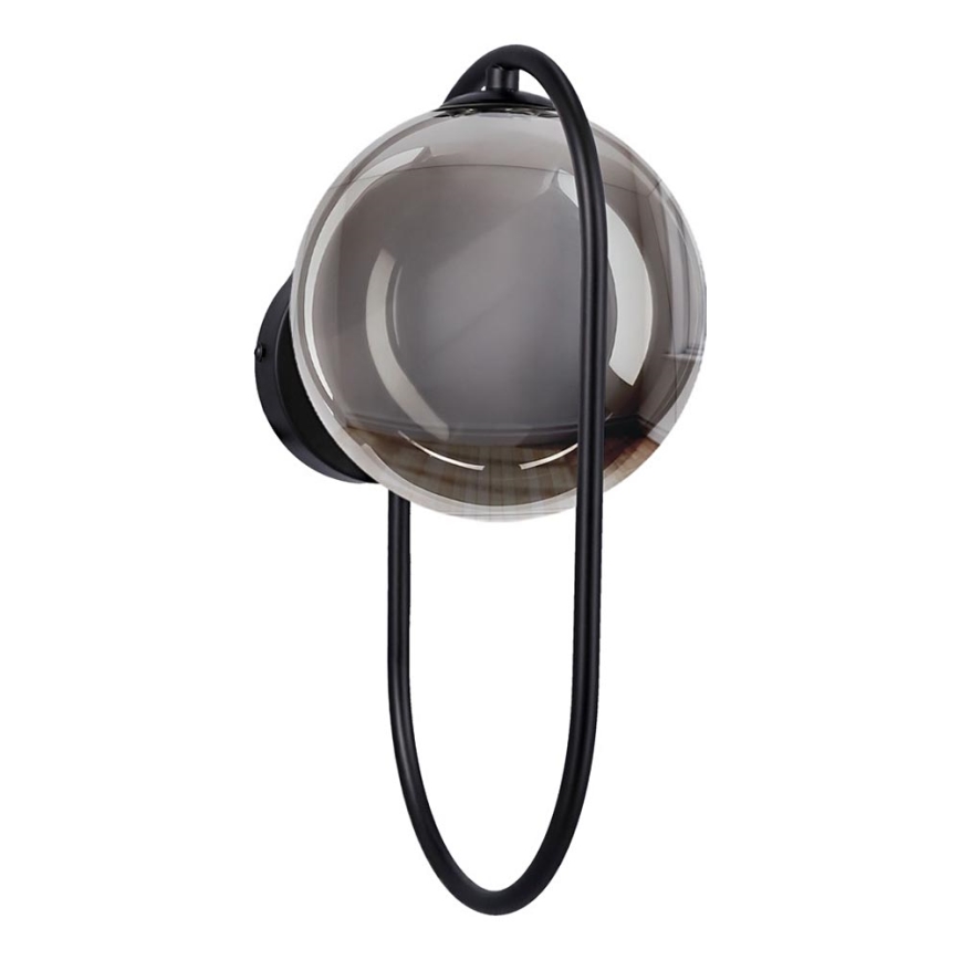 Væglampe CORDEL 1xG9/28W/230V sort/røget sort