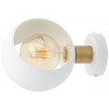 Væglampe CYKLOP 1xE27/60W/230V hvid