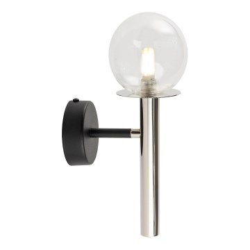 Væglampe DAISY 1xG9/12W/230V skinnende krom/sort/transparent