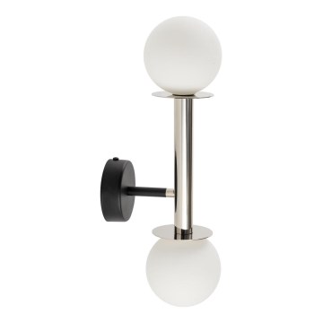 Væglampe DAISY 2xG9/12W/230V skinnende krom/sort/hvid