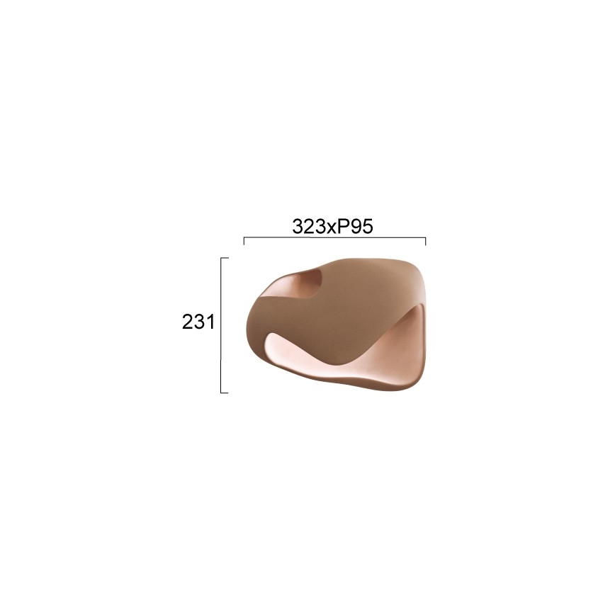 Væglampe DEBBY 1xG9/8W/230V brun