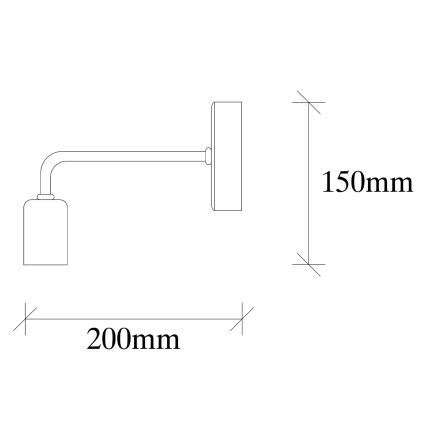 Væglampe DENGE 1xE27/60W/230V