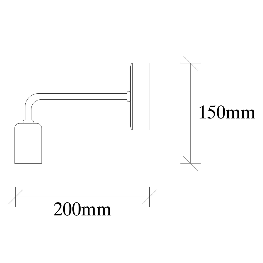 Væglampe DENGE 1xE27/60W/230V
