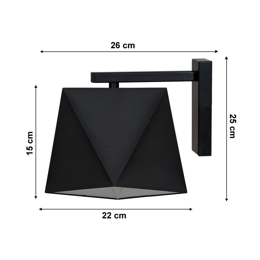 Væglampe DIAMENT 1xE27/60W/230V