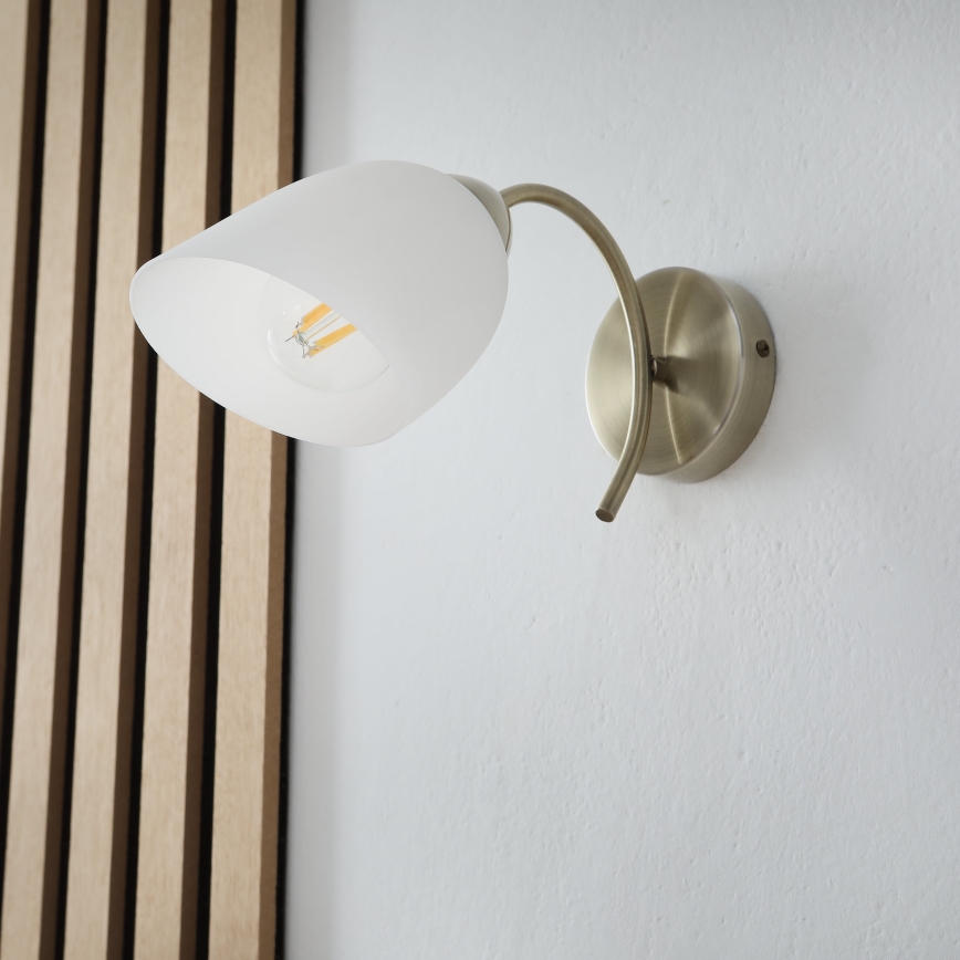 Væglampe DONNA 1xE27/60W/230V patina