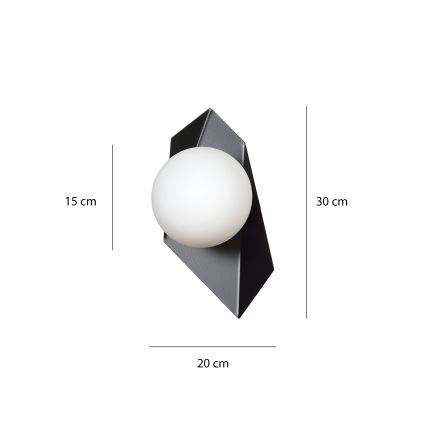Væglampe DRIFTON 1xE14/10W/230V sort