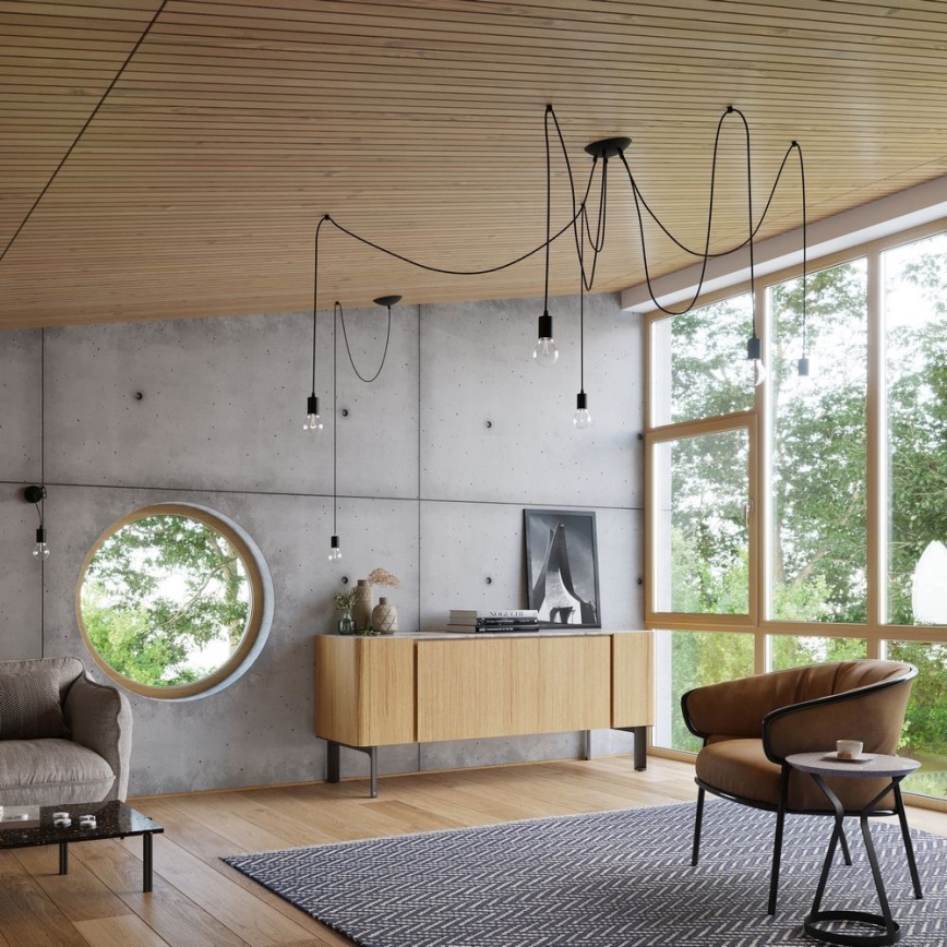 Væglampe EDISON 1xE27/60W/230V antik sort